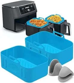 2 Pack Air Fryer Silicone Liners, Reusable Rectangle Food Grade Replacement Silicone Air Fryer Pot Insert Basket Accessories For Dual Ninja DZ201 DZ401 Instant Vortex 8 QT 10 QT Air Fryer Accessories 22 2 Pack Air Fryer Silicone Liners, Reusable Rectangle Food Grade Replacement Silicone Air Fryer Pot Insert Basket Accessories For Dual Ninja DZ201 DZ401 Instant Vortex 8 QT 10 QT Air Fryer Accessories -Kitchen Island Sale 41cNeuB7XEL. AC