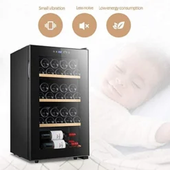 ATAAY Constant Temperature Wine Cabinet, Silent Operation, Independent Small Cold Wine Refrigerator-Touch Screen Digital Temperature Display -Kitchen Island Sale 41cnG8FIrsL