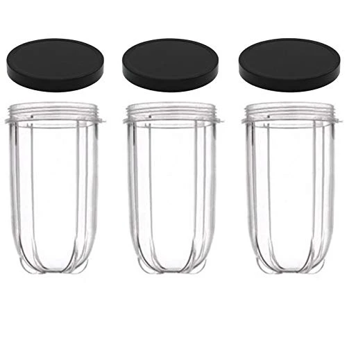 16oz Cups 6 Piece Set - 3 Replacement Cups WITH LIDS For Magic Bullet Blender LIDS INCLUDED 1 16oz Cups 6 Piece Set - 3 Replacement Cups WITH LIDS For Magic Bullet Blender LIDS INCLUDED