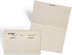 Recipe Cards 4x6 Tan Simple Script, 50-Pack, Made In USA, Double-Sided Thick Cardstock, Cute Vintage Rustic Kraft Look For Bridal Shower Wedding Housewarming Gift -Kitchen Island Sale 41d7Vr68enL. AC