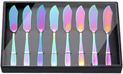 YDware Butter Knives, 18/10 Stainless Steel 6.10 Inch Rose Gold Cheese Spreader Knives Set In Black Gift Box, Dishwasher Safe, Set Of 8 -Kitchen Island Sale 41dZRdwfOHL. AC