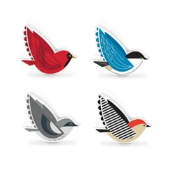 Tweet Treats Bag Clips, Set Of 4