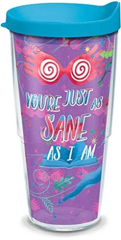 Tervis Harry Potter - Luna Quote Insulated Tumbler With Wrap And Lid, 24 Oz - Tritan, Clear