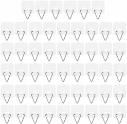 Picture Frame Hanger 100 Pcs Adhesive Plate Hanger Vertical Plate Holders Invisible Sticky Wall Hanger Hooks For Plate Pictures Wall Art Decoration 3. 2X3. 2CM Wall Mount Clothes Rack -Kitchen Island Sale 41e1Cjk2FOL. AC