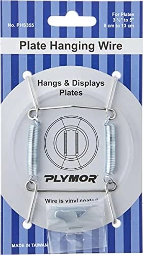 Plymor White Vinyl Finish Mountable Plate Hanger, 3.125" H X 1.75" W X 0.5" D (For Plates 3.5" - 5"), Pack Of 2 5 Plymor White Vinyl Finish Mountable Plate Hanger, 3.125" H X 1.75" W X 0.5" D (For Plates 3.5" - 5"), Pack Of 2 - Image 5