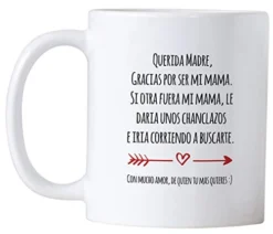 Regalo Para Mama De Dia De Madres O Cumpleanos. Funny Gift Ideas In Spanish For Mothers Day Or Birthday. Latin Mom Mug. Taza Para Cafe Para Feliz Dia De La Madre. (11 Oz White)
