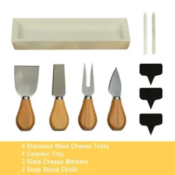 Custom Personalized Engraved Bamboo Cutting Board For Cheese & Charcuterie With Ceramic Dish, Knife Set & Cheese Markers -by Picnic At Ascot USA 7 Custom Personalized Engraved Bamboo Cutting Board For Cheese & Charcuterie With Ceramic Dish, Knife Set & Cheese Markers -by Picnic At Ascot USA -Kitchen Island Sale 41ee0P5wvML