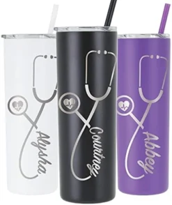 22 Oz Personalized Nurse Gift, Laser Engraved Nurse Tumbler With Stethoscope, Doctor Tumbler, Doctor Gift, RN Nurse Graduation, Nursing Student -Kitchen Island Sale 41ejQJno2TL. AC