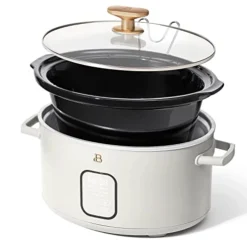 GENERIC Beautiful Programmable Slow Cooker 6 Quart, White Icing By Drew Barrymore -Kitchen Island Sale 41ejryWeS5L