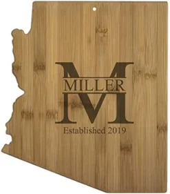 USA Ohio State Shaped Personalized MILLER Cutting Board | Custom Bamboo Serving & Cutting Board (Ohio) -Kitchen Island Sale 41f2Zs1NK6L. AC
