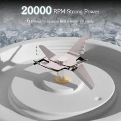 Portable Blender 18.5oz With USB-C Rechargeable, 6 Blades & 150W Powerful Portable Blender For Shake And Smoothies, Cordless & Lightweight Small Smoothies Blender For Travel, Office, On-the-go