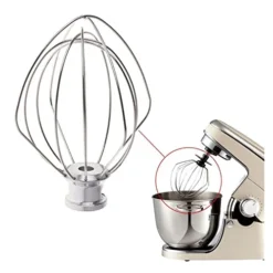 304 Stainless Steel Wire Whip Electric Mixer Attachment Compatible For KitchenAid K45WW 9704329