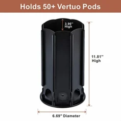 For Nespresso Vertuo Pod Holder Carousel Vertuoline With Central Additional Pods Storage (Carousel-50+ Pods) 9 For Nespresso Vertuo Pod Holder Carousel Vertuoline With Central Additional Pods Storage (Carousel-50+ Pods) -Kitchen Island Sale 41fiv4aqs6L