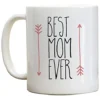 Other's Day Gift, Best Mom Ever Coffee Mug, Birthday Gifts For Mom, Mother's Day Mug Gift Ideas. Pink Arrow Mug, 11 Oz