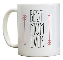 Other's Day Gift, Best Mom Ever Coffee Mug, Birthday Gifts For Mom, Mother's Day Mug Gift Ideas. Pink Arrow Mug, 11 Oz