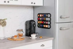 Coffee Pod Holder For Nespresso Vertuo Capsules - Magnetic Holder Suitable To Be Mounted On The Fridge (Black) -Kitchen Island Sale 41fs8JB5qKL
