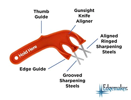 The Edgemaker Knife Sharpener Pro 331- Perfect For Sharpening & Honing Any Blade, Durable, Safe & Easy To Use- Orange 2 The Edgemaker Knife Sharpener Pro 331- Perfect For Sharpening & Honing Any Blade, Durable, Safe & Easy To Use- Orange - Image 2