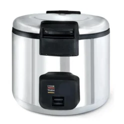 Ommercial 33 Cup Rice Cooker & Warmer, Durable Stainless Steel Housing, Keeps Rice Warm And Ready To Serve After Cooking, Comes With Non-Stick Inner Pot. Perfect For Restaurants, Party's, Social Gatherings And More