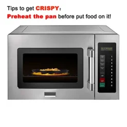 12inch Universal Microwave Crisper Pan/Microwave Cookware Crispy Plate Fry Pan, Microwave Cooker For Reheat Frozen Pizza, Chicken Nuggets French Toast With Crisp Effect! -Kitchen Island Sale 41fxD4Z1ndL