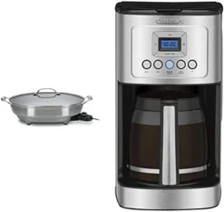 Cuisinart CSK-150 1500-Watt Nonstick Oval Electric Skillet,Brushed Stainless -Kitchen Island Sale 41fzQaDSwHL. AC