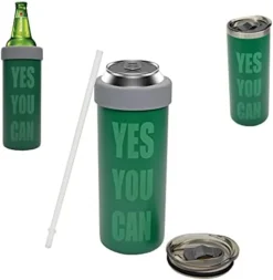 2-in-1 Stainless Steel Can Cooler Insulated For All 24&25 Oz Cans, Beer Can Cooler,seltzer Can Coozie, Can Insulator,and Work As A Iced Coffee Tumbler With Lid And Straw(Seafoam) -Kitchen Island Sale 41fzTMsjTAL. AC