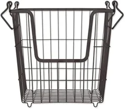 Metal Wire Mesh Stackable Utility Storage Bin, Medium Rectangle, 13x11x9", Black 23 Metal Wire Mesh Stackable Utility Storage Bin, Medium Rectangle, 13x11x9", Black -Kitchen Island Sale 41g wTWWzAL. AC