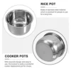 Inner Cooking Pot 3L Stainless Steel For Rice Cooker And Instant-pot Use Rice Cooker Liner Rice Cooking Container Rice Maker Accessories For Rice Maker Cooker