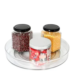 Condiments Organizer, 11 Inch Fridge Turntable Organizer Lazy Susan Organizer Cabinet For Storeroom, Storage, Pantry (10.6") …