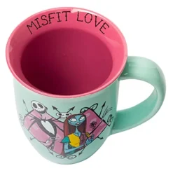 Disney Nightmare Before Christmas Jack And Sally Misfit Love Wide Rim Ceramic Mug, 16 Ounces -Kitchen Island Sale 41gAMzKrZjS