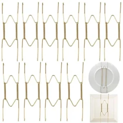 8inch Dish Display Plate Hangers, 10-Pack Plate Spring Hook Holder Hanging Wire For The Wall Home Decoration, Compatible Decorative Plates, Antique China, Antique Plates And Art