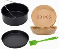 Ir Fryer Accessories, Includes 7 Inch Cake Barrel, Pizza Pan And 50Pcs Non-stick Disposable Air Fryer Liners Baking Paper, Silicone Basting Pastry Brush As Bonus (Purple) 10 Ir Fryer Accessories, Includes 7 Inch Cake Barrel, Pizza Pan And 50Pcs Non-stick Disposable Air Fryer Liners Baking Paper, Silicone Basting Pastry Brush As Bonus (Purple) -Kitchen Island Sale 41gYoSxSvnL. AC