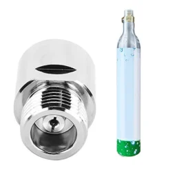 Zerodis CO2 Soda Cylinder Adapter Female Thread TR21-4 To Male Thread CGA320 Conversion Kit For Soda Maker Home Machine(Silver) -Kitchen Island Sale 41gmyLfCtGL 3