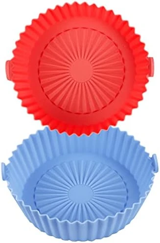 2 Pack Air Fryer Silicone Liners Basket Round, Apply To 1-3.5 QT Airfryer, Air Fryer Silicone Pot Bowl, Reusable Baking Tray Cooking Oven Accessories (Top 6.5in / Bottom 5.5in) 6 2 Pack Air Fryer Silicone Liners Basket Round, Apply To 1-3.5 QT Airfryer, Air Fryer Silicone Pot Bowl, Reusable Baking Tray Cooking Oven Accessories (Top 6.5in / Bottom 5.5in) - Image 6