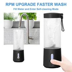 Portable Personal Size Blender - 15.2Oz USB Rechargeable 4000mAh Mini Blender | 6 Blades For Shakes And Smoothies Juicer With BPA-Free Plastic Cup | Portable Mixer For Sport Outdoor Travel Blender -Kitchen Island Sale 41gqlBQGBIL