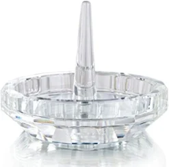 Well-Crafted Crystal Glass Wedding Ring Holder -Kitchen Island Sale 41hM3OjcKPL. AC