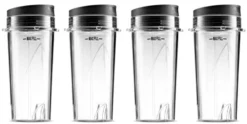 Ninja Single Serve 16-Ounce Cups Set By Preferred Parts (Pack Of 4) | Comparable With Nutri Ninja BL770 BL780 BL660 Professional Blender -Kitchen Island Sale 41hPDbcPAdL
