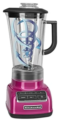 KitchenAid KSB1575RI 5-Speed Diamond Blender With 60-Ounce BPA-Free Pitcher - Raspberry Ice -Kitchen Island Sale 41hPmFjasgL