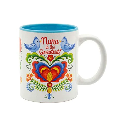 Of Europe Gifts E.H.G Nana Is The Greatest Grandma Gift Idea Birds Design Ceramic Coffee Mug By E.H.G | 12 Oz 1 Of Europe Gifts E.H.G Nana Is The Greatest Grandma Gift Idea Birds Design Ceramic Coffee Mug By E.H.G | 12 Oz