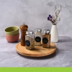 10inch Bamboo Lazy Susan Spinning Organizer Turntable - Revolving Condiment And Spice Rack - Multipurpose Rotating Bamboo Wood Organizer For Kitchen, Countertop 9 10inch Bamboo Lazy Susan Spinning Organizer Turntable - Revolving Condiment And Spice Rack - Multipurpose Rotating Bamboo Wood Organizer For Kitchen, Countertop -Kitchen Island Sale 41hSeezbZcL