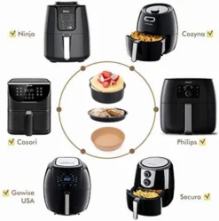 Ir Fryer Accessories, Includes 7 Inch Cake Barrel, Pizza Pan And 50Pcs Non-stick Disposable Air Fryer Liners Baking Paper, Silicone Basting Pastry Brush As Bonus (Purple) 9 Ir Fryer Accessories, Includes 7 Inch Cake Barrel, Pizza Pan And 50Pcs Non-stick Disposable Air Fryer Liners Baking Paper, Silicone Basting Pastry Brush As Bonus (Purple) -Kitchen Island Sale 41hW4ClYmIL