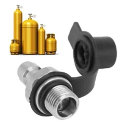 YOUTHINK Co2 Valve Connector,Male Stainless Steel Soda Water Bottle Parts With Gasket Adapter Filling Refill Valve Connector Accessories For Replacement Soda Club Homebrewing -Kitchen Island Sale 41hsHLvdcEL