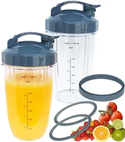 [UPGRADE] 24oz Replacement Blender Cups With Lips Parts Compatible With Nutribullet 600w And 900w Blender -Kitchen Island Sale 41huMqKP9AL. AC