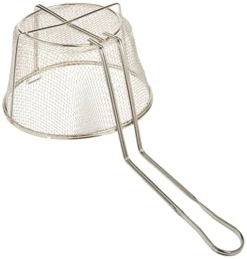 Winco FBRS-8 Round Wire Fry Basket, 8-1/2-Inch, 6-Mesh,Nickel,Medium -Kitchen Island Sale 41i8884VFxL