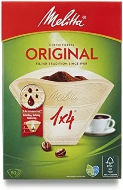 Melitta Gourmet Coffee Filters Size 1x4, 80 Coffee Filters, For Filter Coffee Makers, Brown -Kitchen Island Sale 41iKBbgVIzL. AC