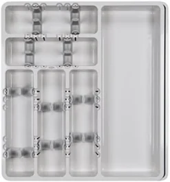 OXO Good Grips Expandable Utensil Organizer, 9.75 Inches, White -Kitchen Island Sale 41ijTFFMG5L. AC