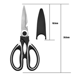 Ultra Sharp Heavy Duty Kitchen Scissors 2-Packs– Multi Purpose Scissors For Cut Meat/Bottle Opener/Seafood/Chicken Bone– Premium Stainless Steel Scissors