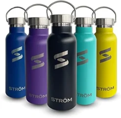 Trom 32oz Black Stainless Steel Water Bottle, Free Cleaning Brush, Plastic Free, BPA Free, Vacuum Insulated, 32 Ounce Healthy, Double Walled, Thermos, All Metal -Kitchen Island Sale 41j1nXfT6L. AC