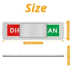 IHUUU 1 Pack Dishwasher Magnet Clean Dirty Sign,Non-Scratching Strong Clean Dirty Magnet With Clear Colored Text For Dishwasher,Kitchen