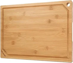 Iware Extra Large Bamboo Cutting Board For Kitchen, Heavy Duty Wood Cutting Boards With Juice Groove, 100% Organic Bamboo, Pre Oiled, 18" X 12" -Kitchen Island Sale 41jBsOpRjoL. AC