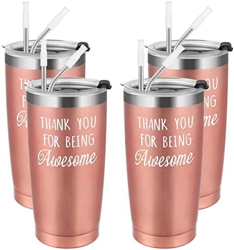 Thank You Gifts, 8 Pack Thank You For Being Awesome Stainless Steel Insulated Travel Tumbler, Appreciation Christmas Gifts For Women Men Coworker Teacher Employee Friends(20oz, Multi Color) 9 Thank You Gifts, 8 Pack Thank You For Being Awesome Stainless Steel Insulated Travel Tumbler, Appreciation Christmas Gifts For Women Men Coworker Teacher Employee Friends(20oz, Multi Color) - Image 9